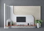 地中海电视墙3d模型