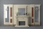 欧式电视墙3d模型