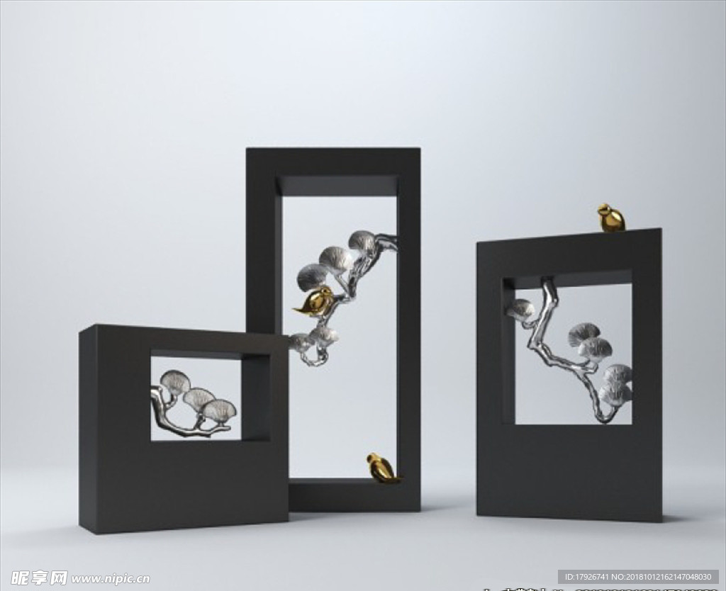 装饰摆件3d模型