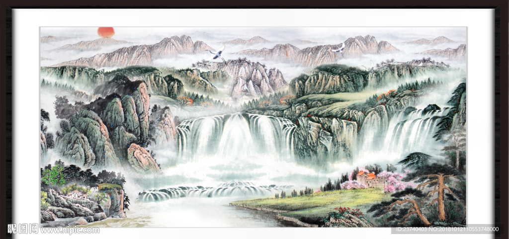 山水画 山水风景 巨幅山水画