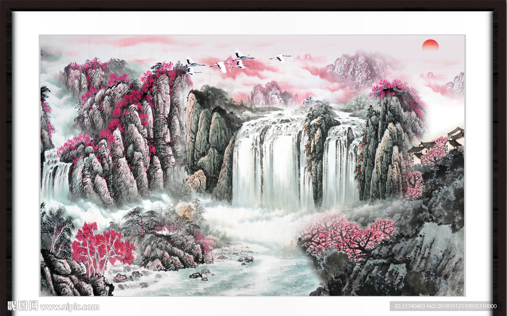 山水画 山水风景 巨幅山水画