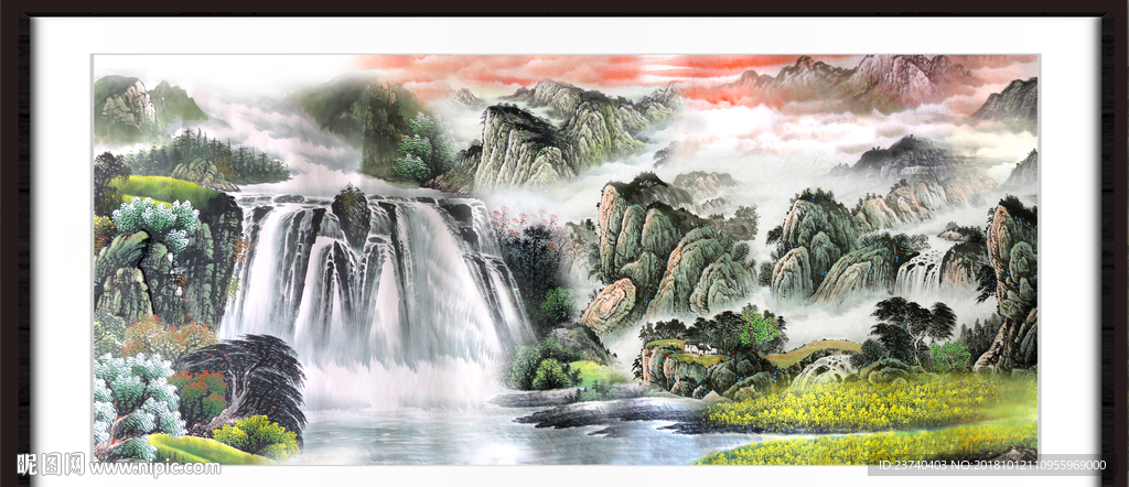 山水画 山水风景 巨幅山水画