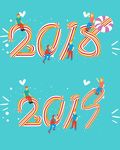 2018 2019 数字 文字