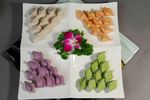 四色蔬菜汁水饺