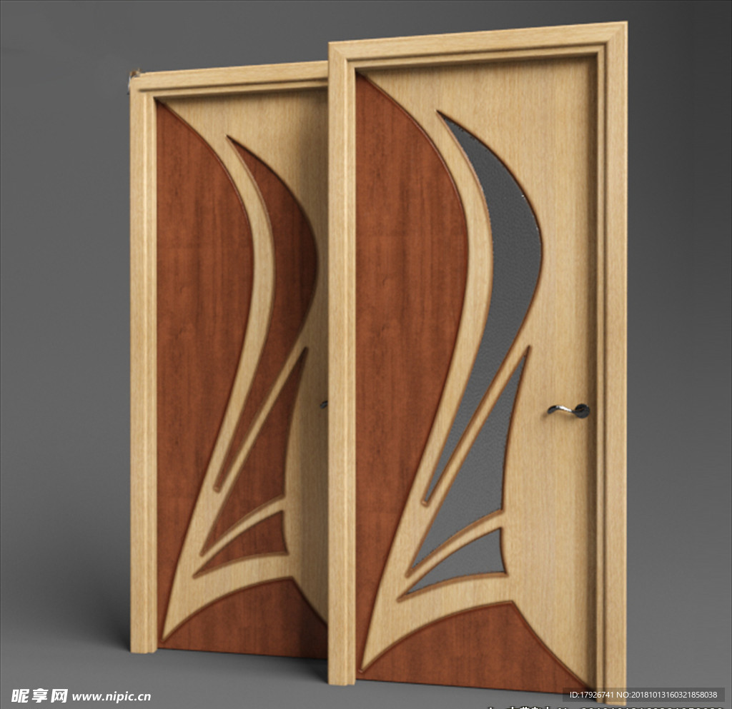 精品门3d模型