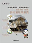 地震避险海报