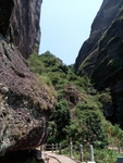 霍山上峡谷中登山路