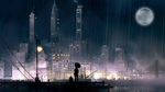 夜晚夜空孤独