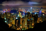 海滨城市夜景
