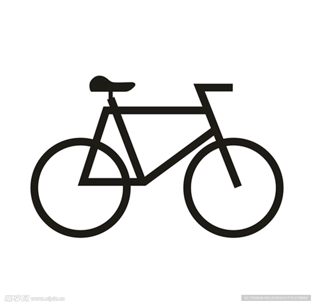 自行车矢量图标