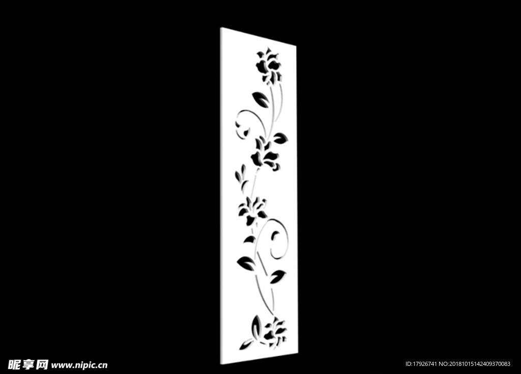 雕花隔断3D模型