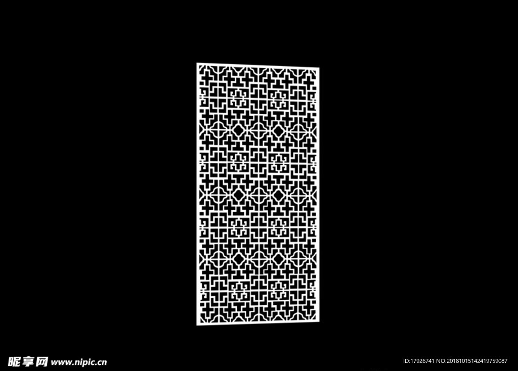 雕花隔断3D模型