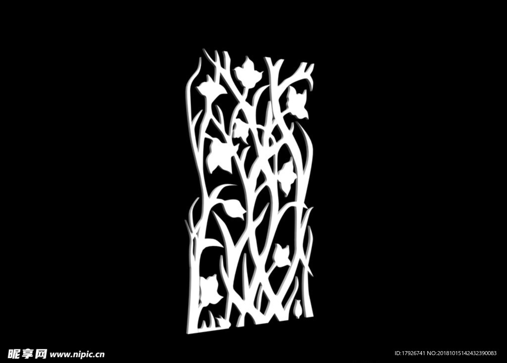 雕花隔断3D模型