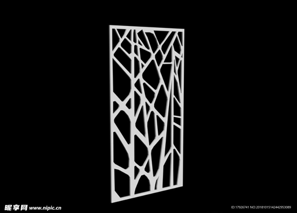 雕花隔断3D模型
