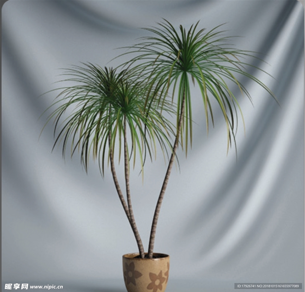 植物摆件3D模型