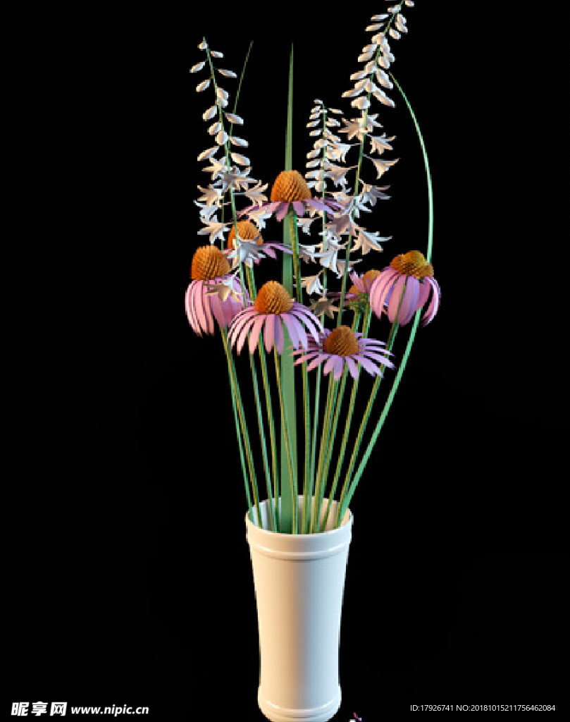 花卉3D模型