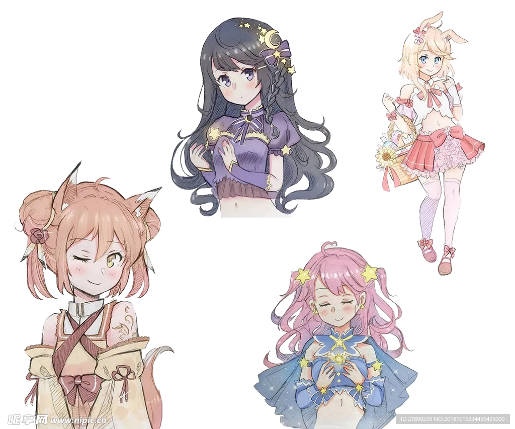 卡通少女