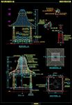 廊子建筑结构详图CAD