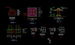 亭子廊子建筑结构详图CAD