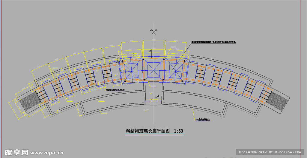 亭子廊子建筑结构详图CAD