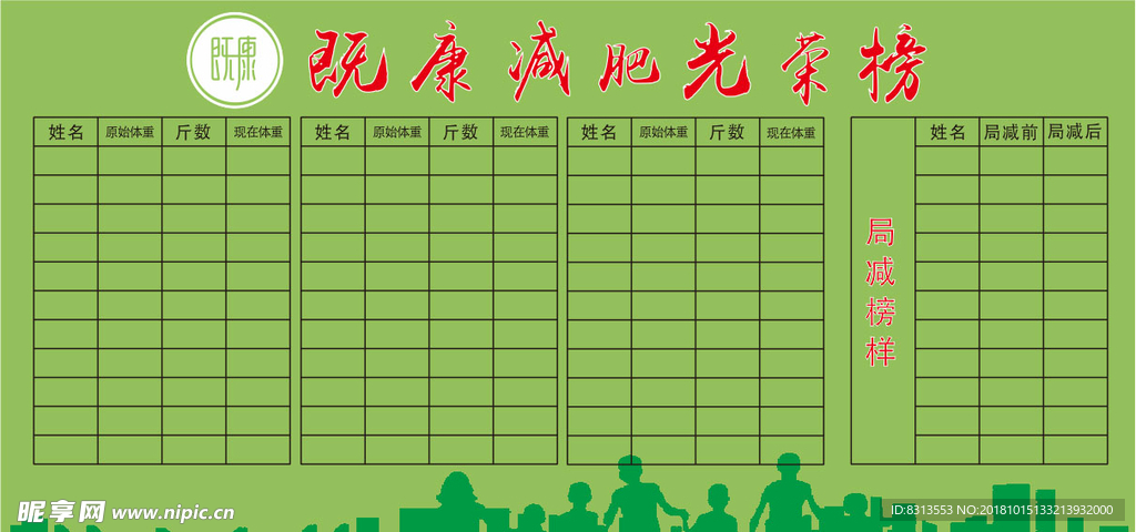 既康光荣榜       减肥