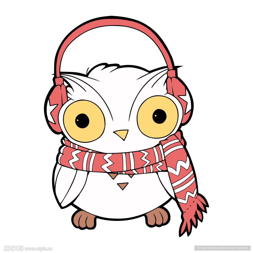 卡通猫头鹰