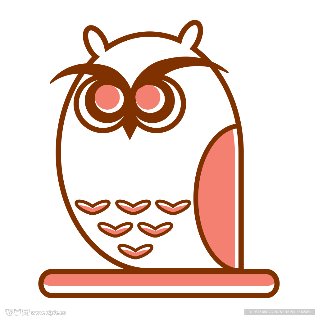 卡通猫头鹰