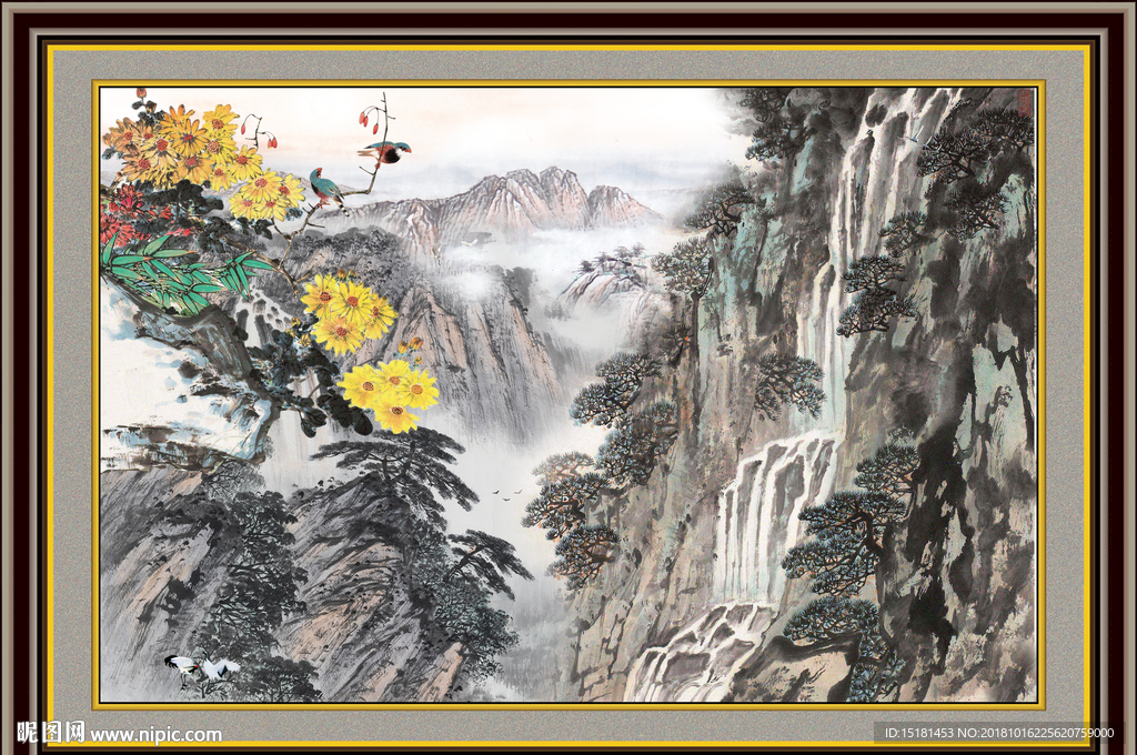 巨幅山水画