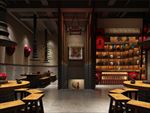主题餐厅饭店3D渲染模型