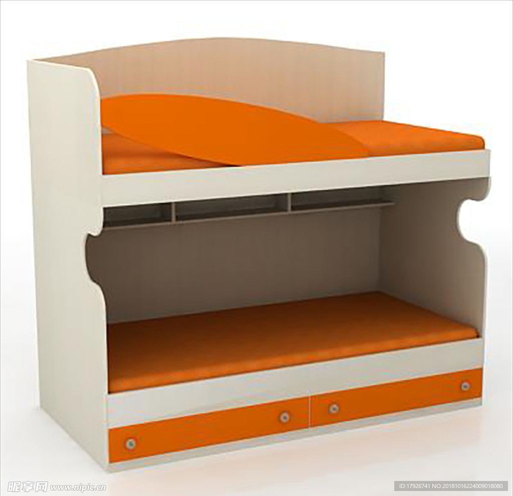 儿童床家具3D模型