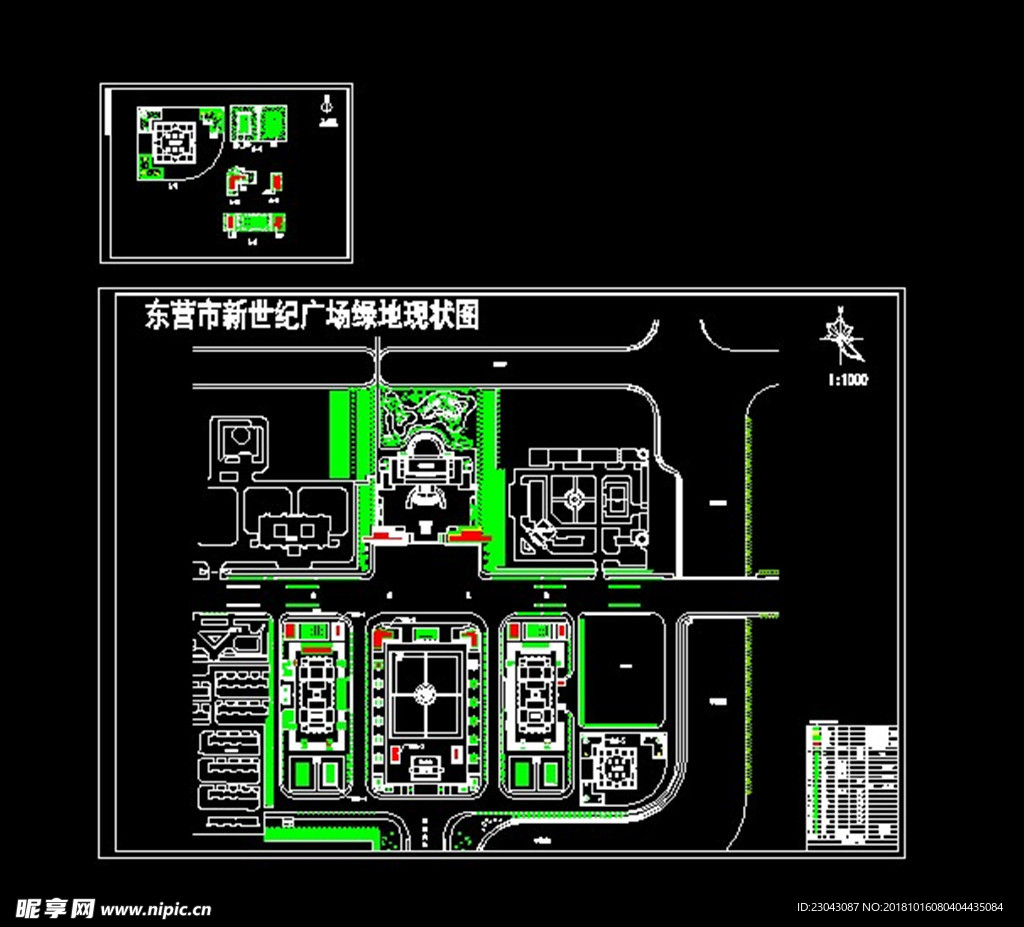 绿化道路广场结构详图CAD