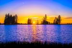 天空 唯美夕阳 云层  云朵