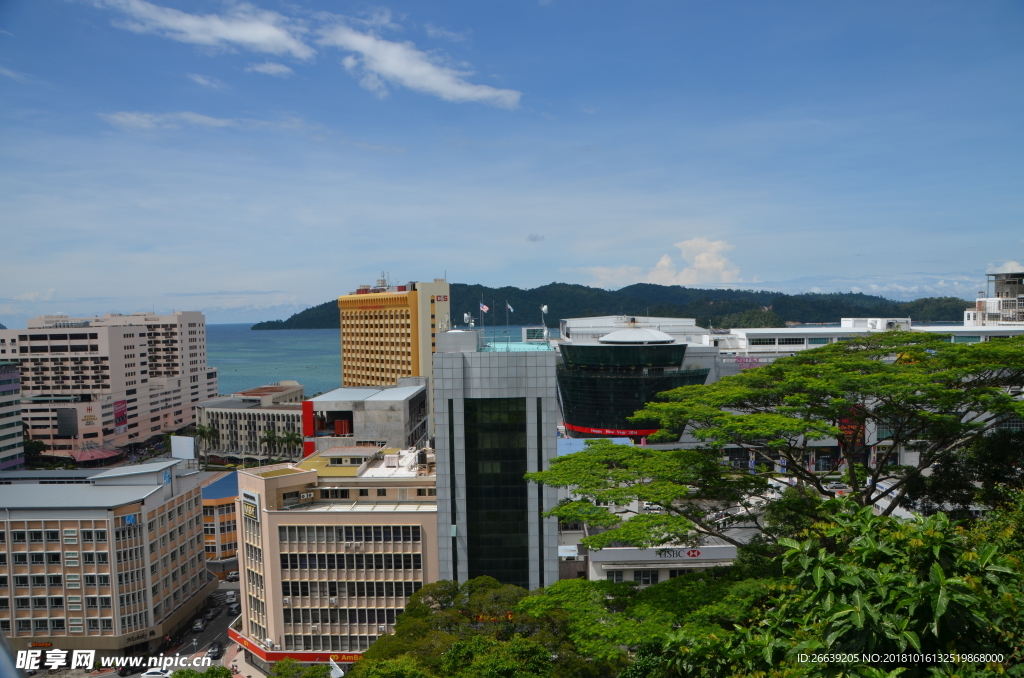 马来西亚街景俯瞰