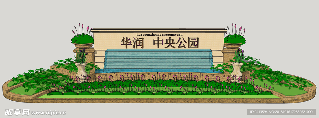 欧式景墙