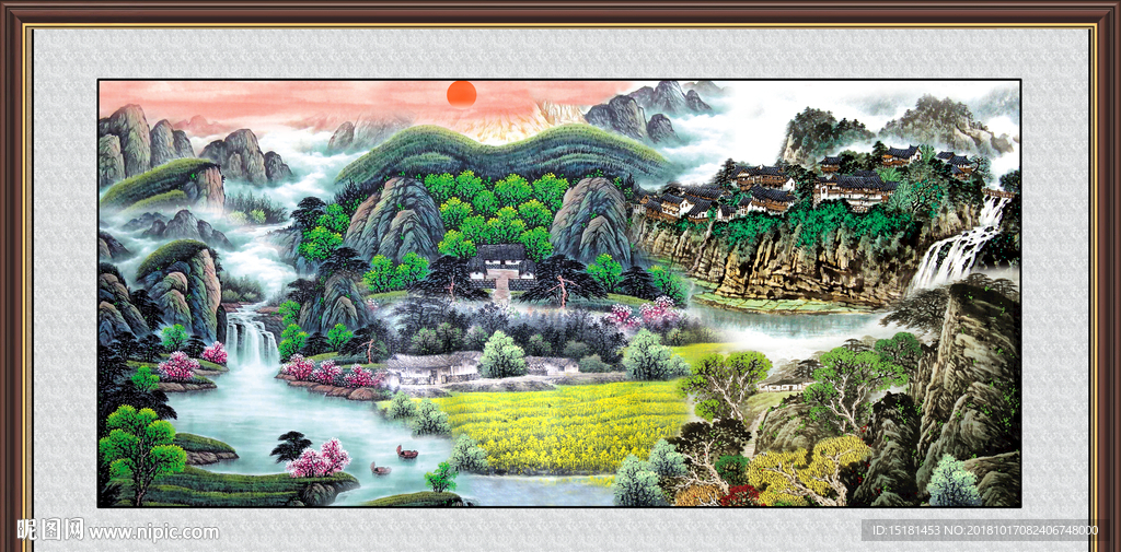 巨幅山水画