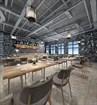 咖啡厅面包店3D渲染模型