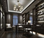 书房书斋3D场景模型