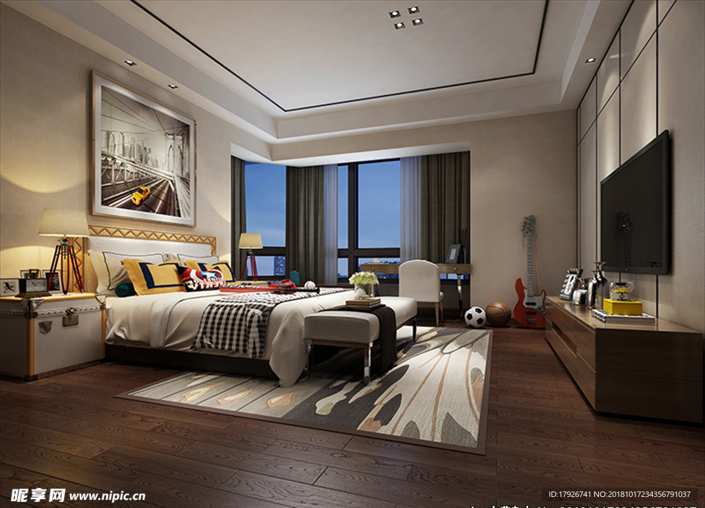 儿童房3D场景模型