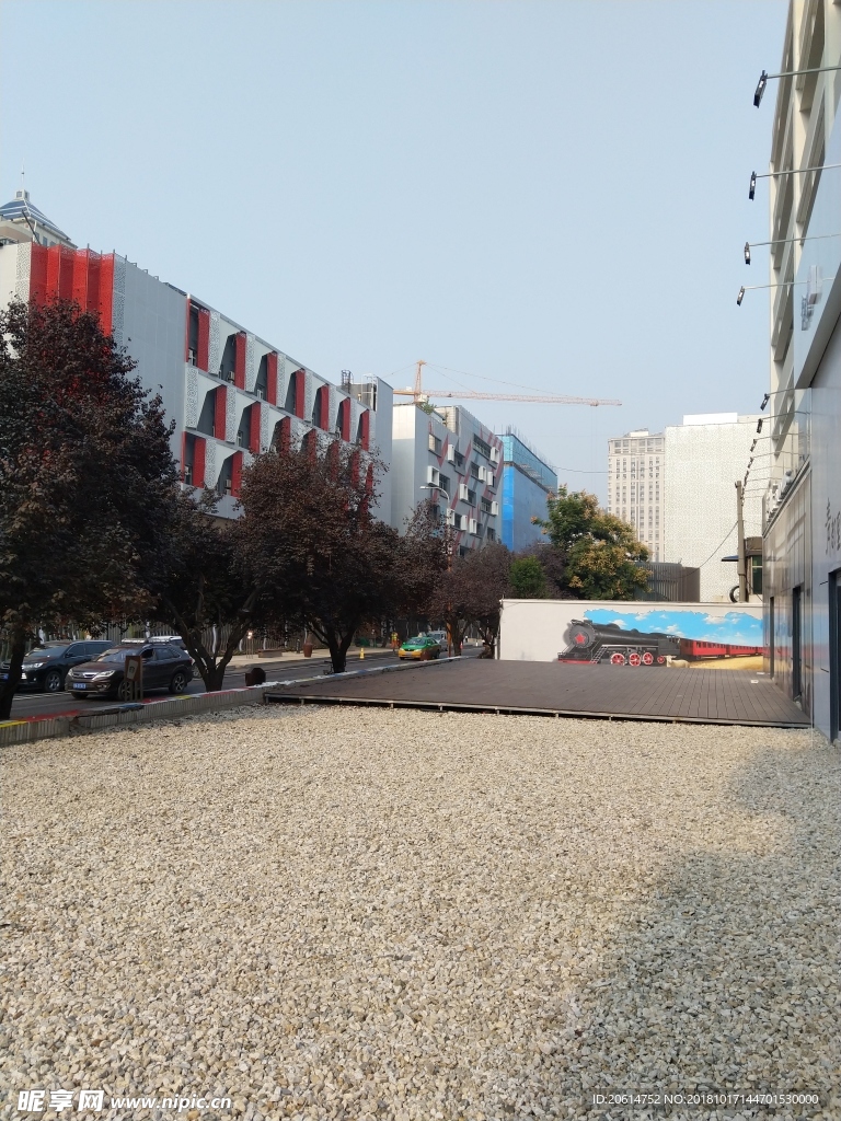清晨里的城市风景