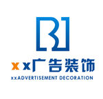 字母B广告装饰公司logo