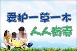 爱护花草