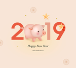 2019年猪年海报