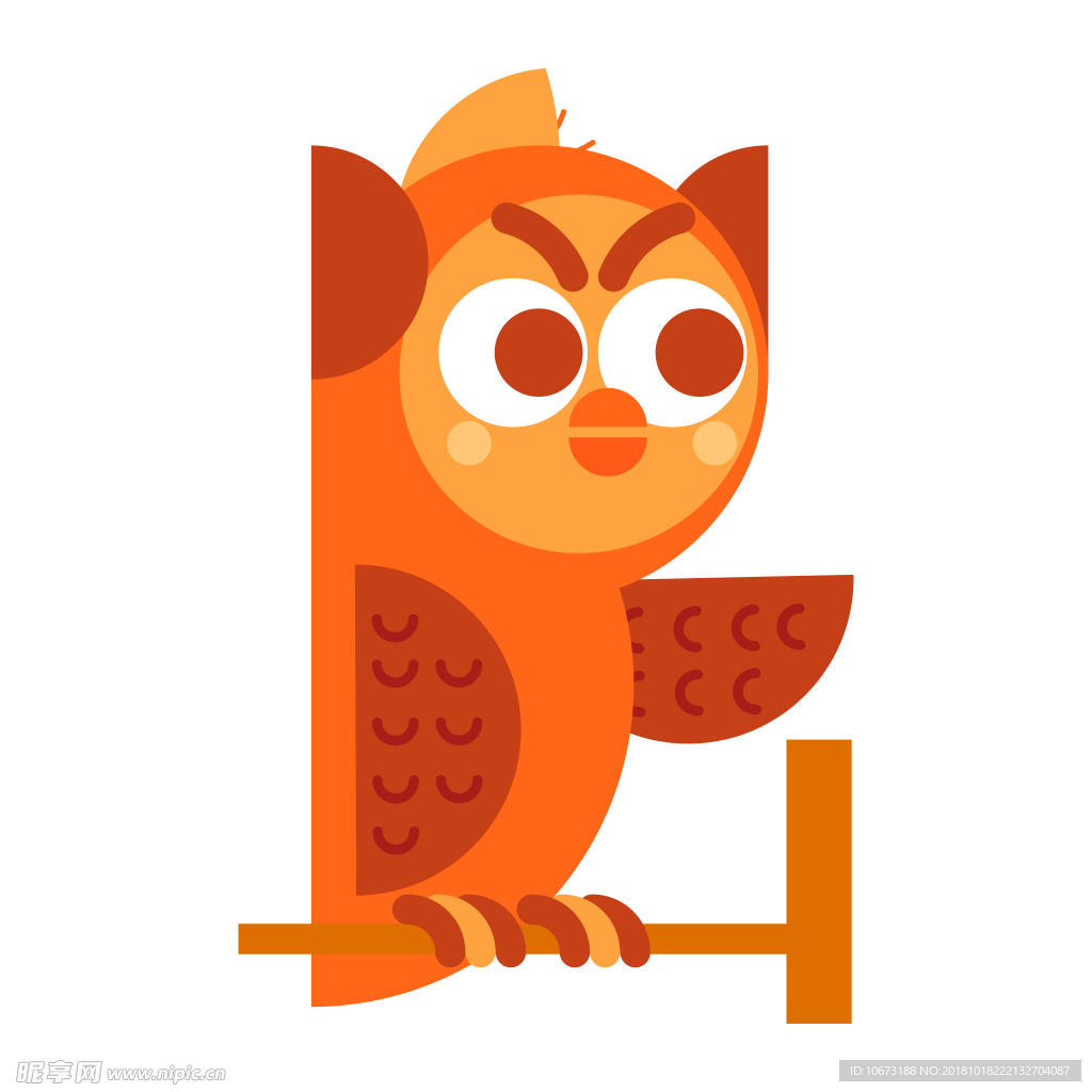 卡通猫头鹰
