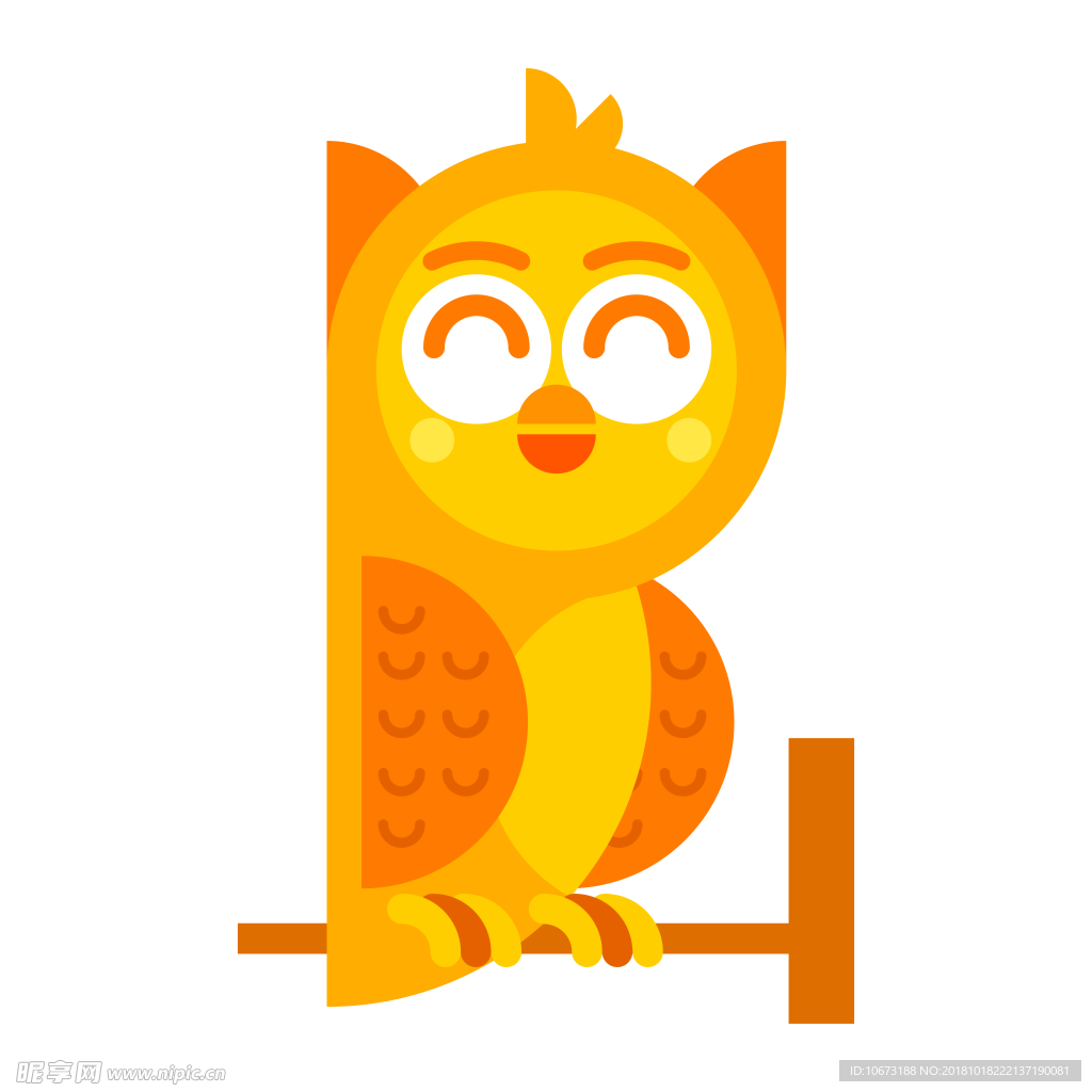 卡通猫头鹰