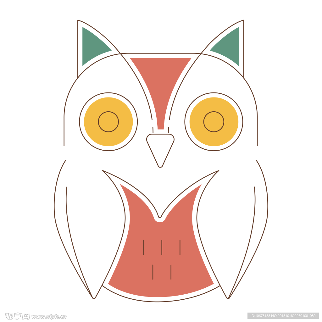 卡通猫头鹰