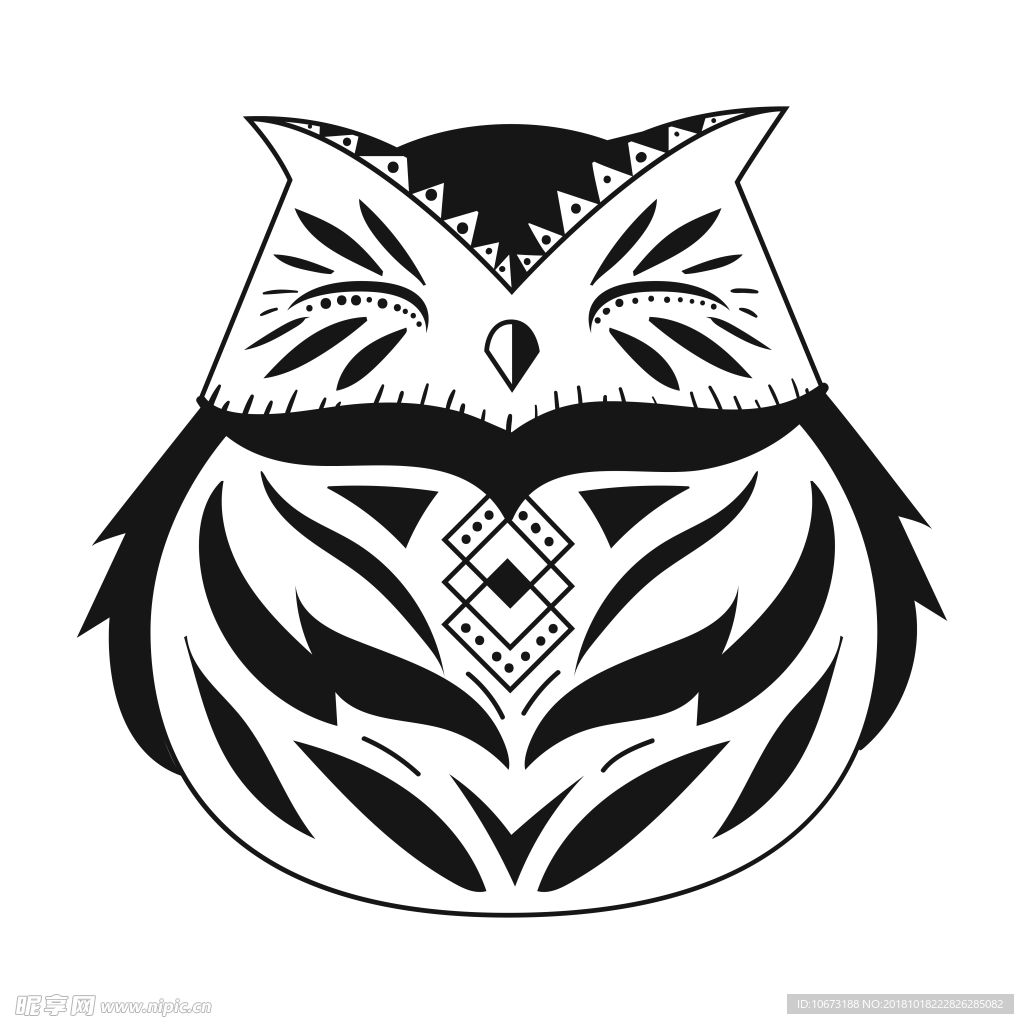 透明底猫头鹰