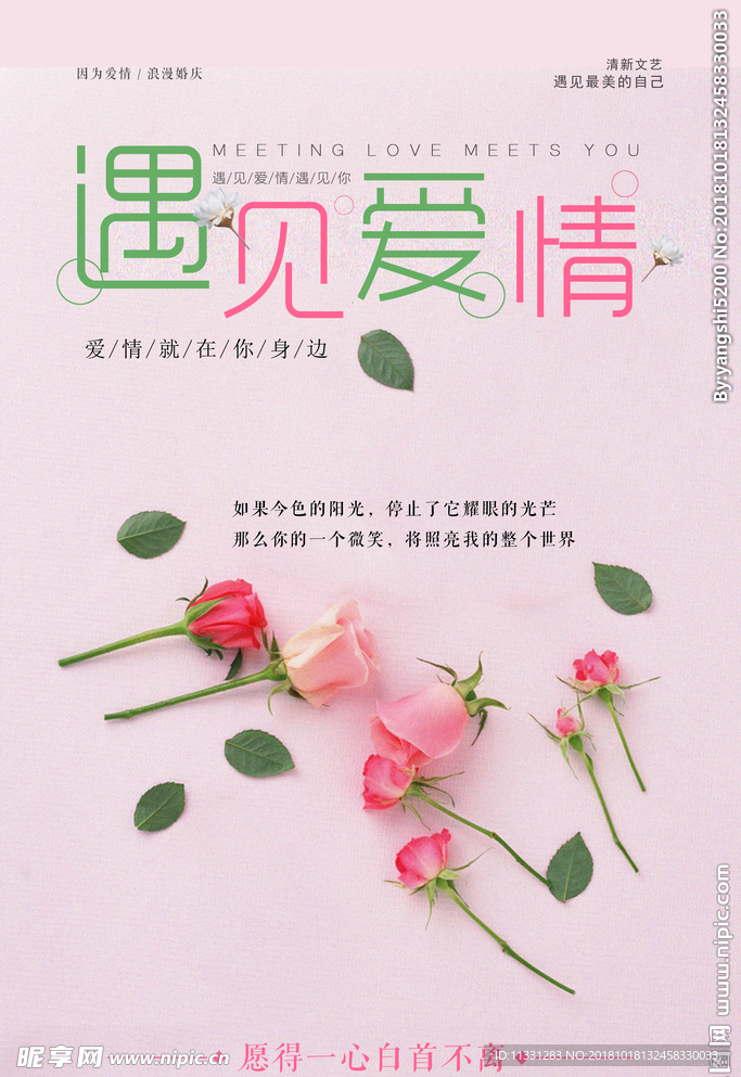 粉色海报