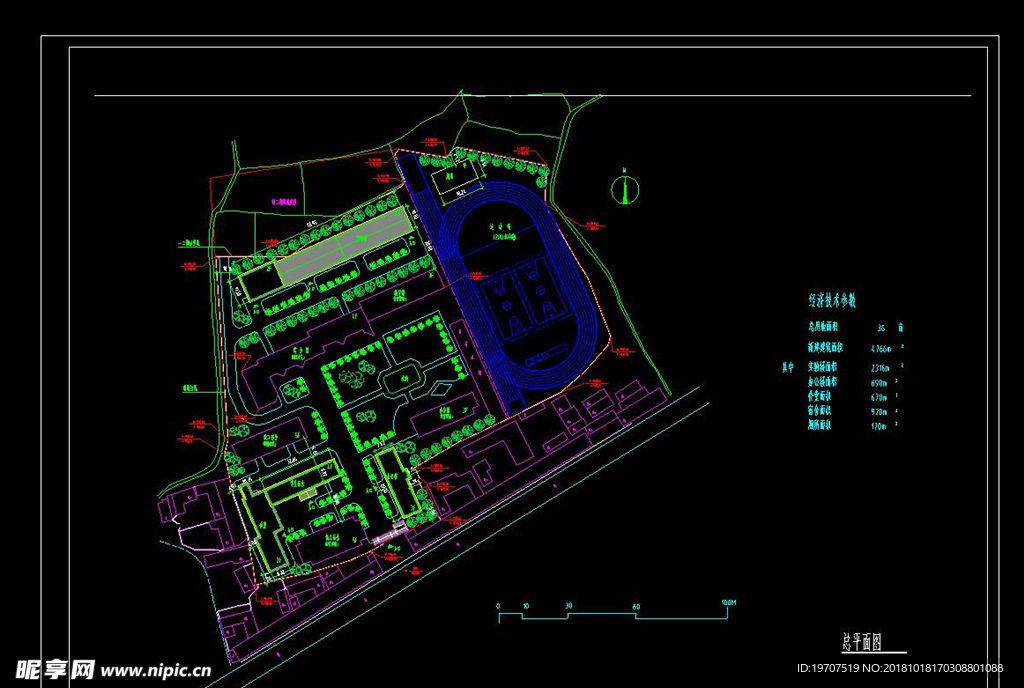 小区学校cad图纸