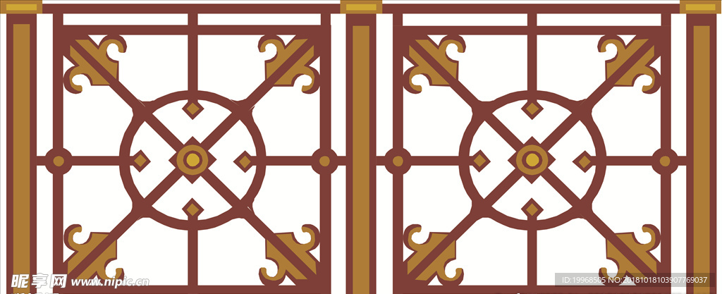 建筑花纹 镂空花纹 栏杆花纹