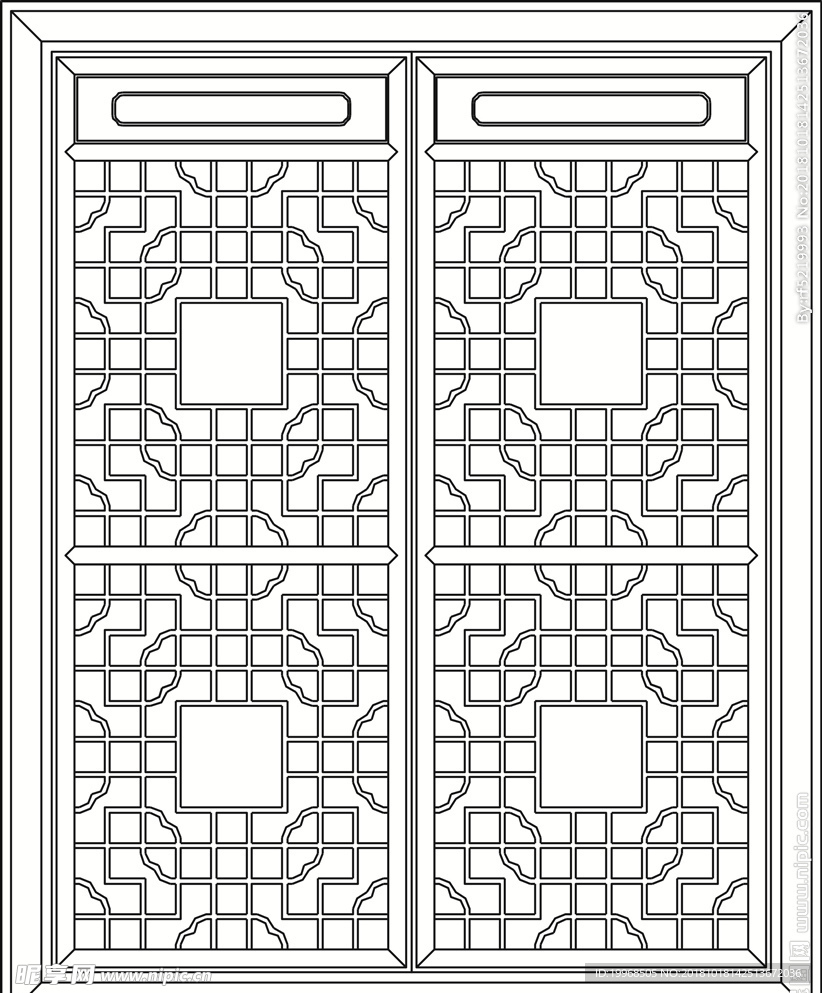 古建花纹 镂空花纹 古建窗花